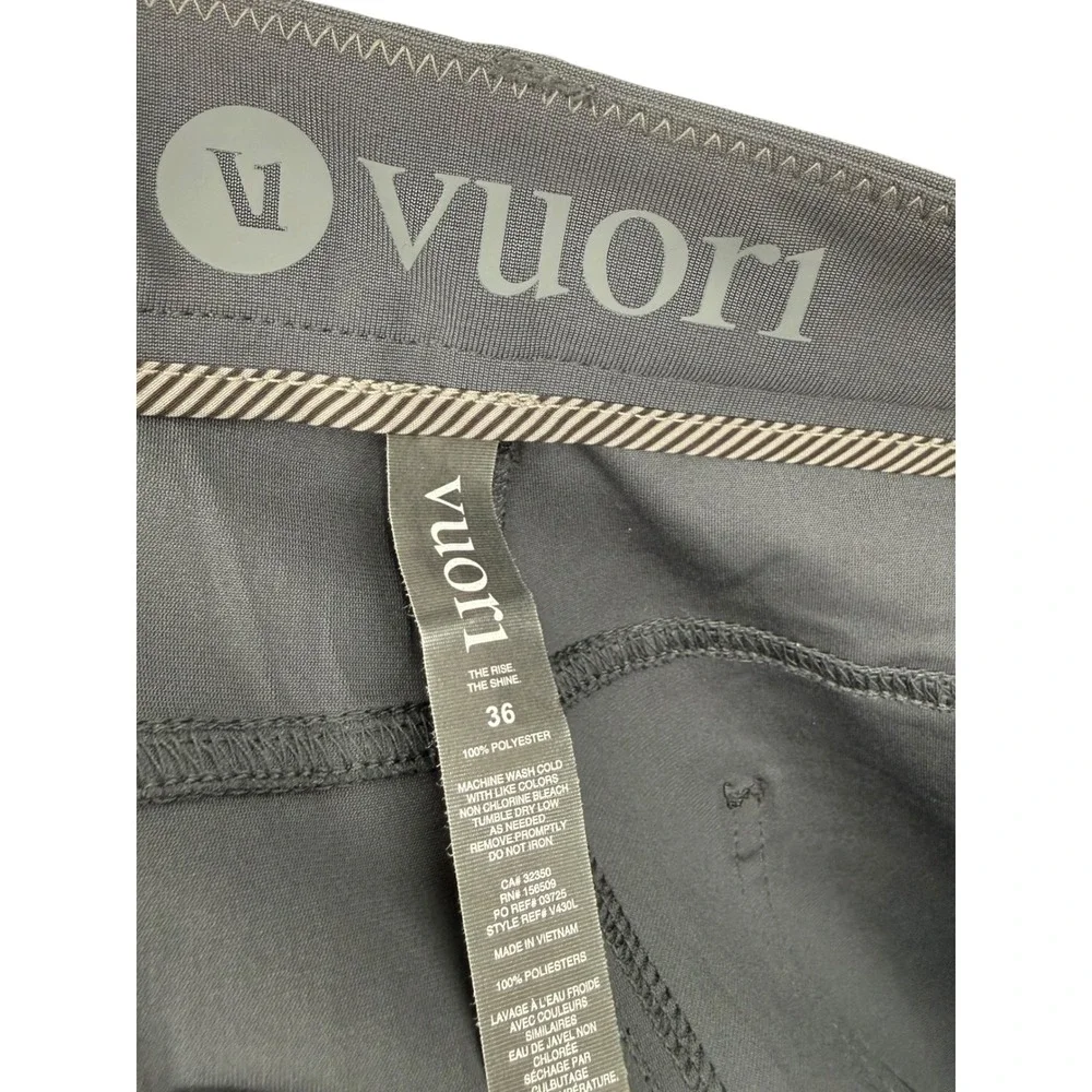 Vuori Men's Meta Pants Athletic Slim Fit 5 Pocket Performance Gray V430L Size 36